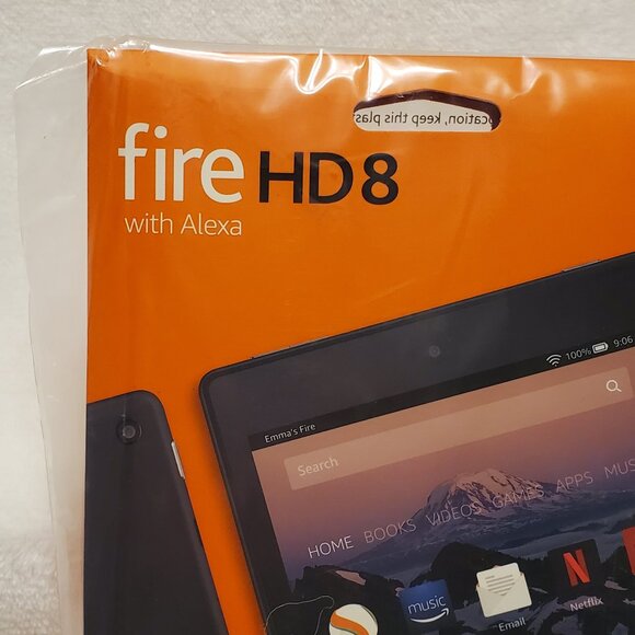 NIB-Factory Sealed Amazon Fire HD 8 w/Alexa (7th Generation) 16GB Color Black - Picture 2 of 12